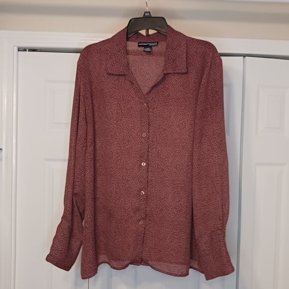 NortonMcNaughton Tops - 3/$18 or 5/$25 Norton McNaughton Red/Purple Long Sleeve Top Size 18